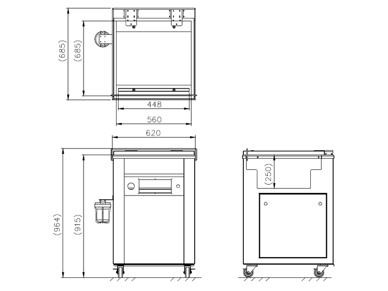 SC-520D立地型深槽不鏽鋼真空機
