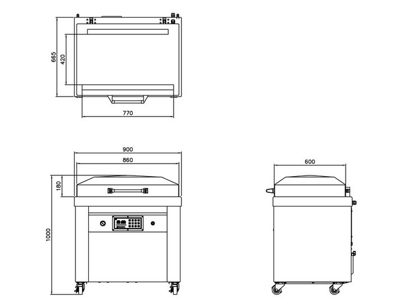 SC-770FB立地型不鏽鋼真空機