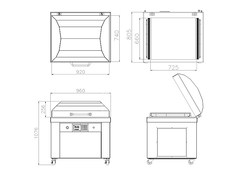 SC-800LR立地型不鏽鋼真空機