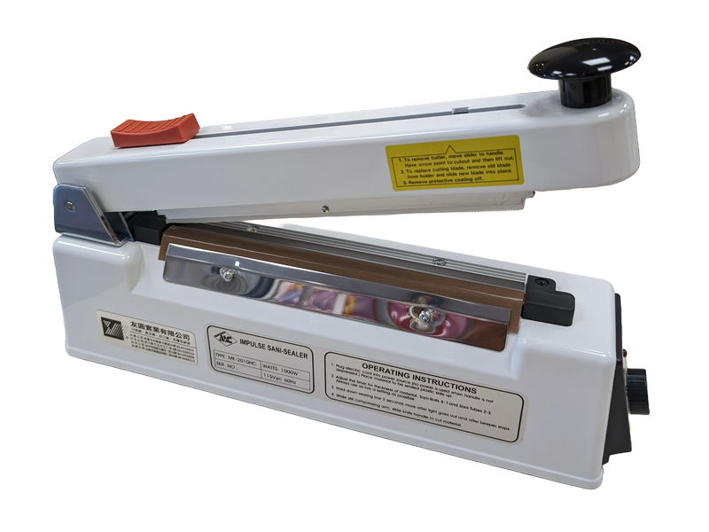 2010HC 手壓瞬熱式附切刀封口機(封寬10mm)