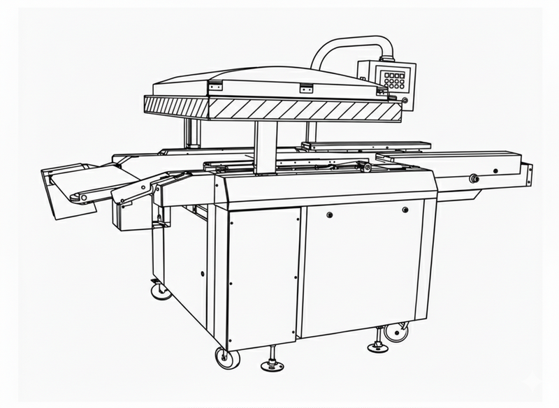 全自動輸送帶式真空包裝機