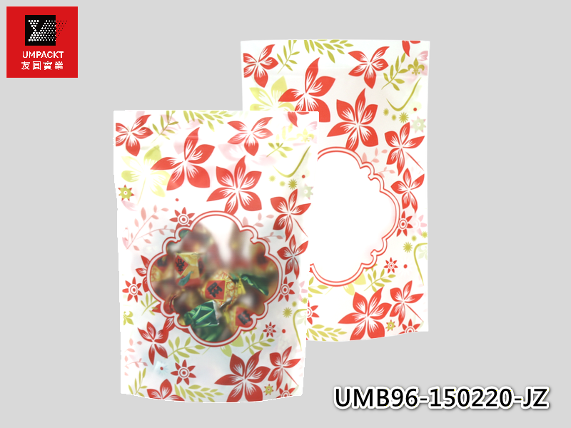 紅花夾鏈立袋-中