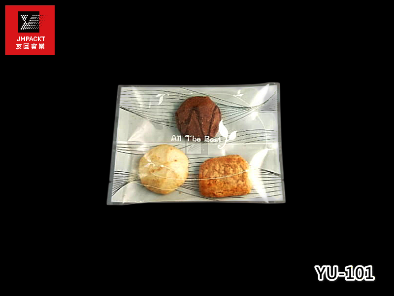 葉曲印刷背封袋