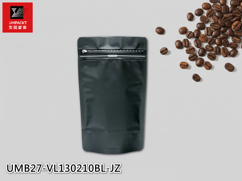 咖啡夾鏈立袋(黑)-小