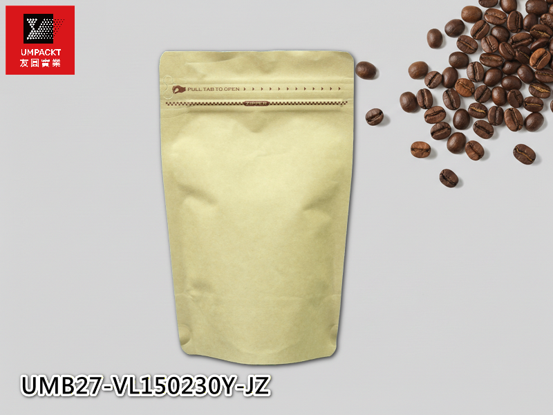 咖啡夾鏈立袋(牛皮)-中