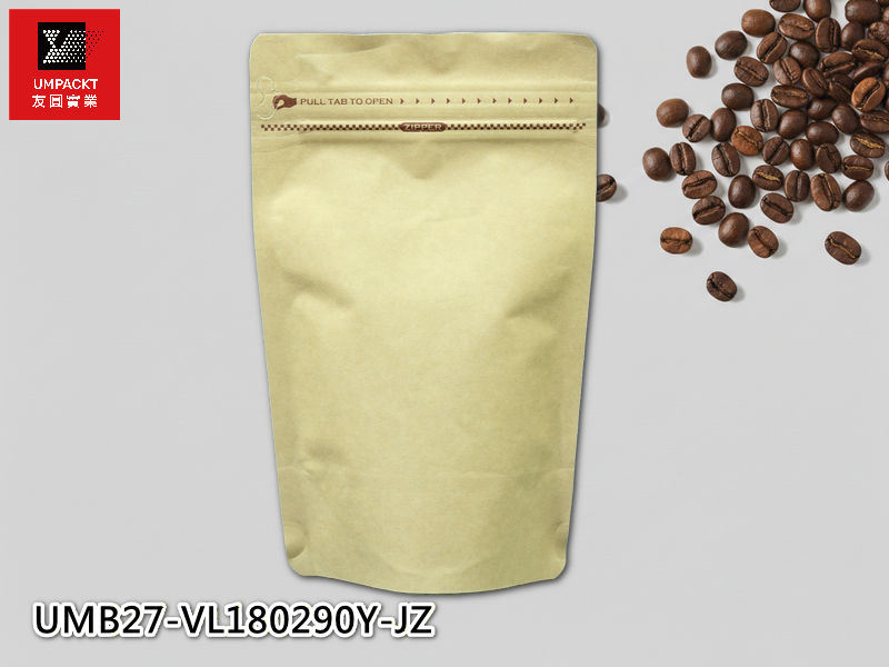 咖啡夾鏈立袋(牛皮)-大