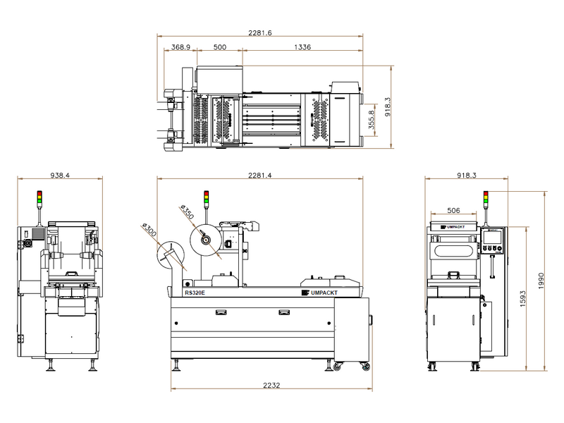 RS-320E 自動熱成型真空包裝機