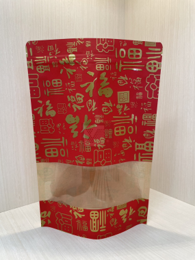 福氣開窗牛皮夾鏈立袋｜200*300