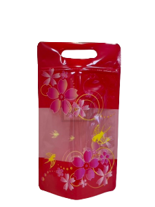 燕子櫻花手提夾鏈立袋(紅)